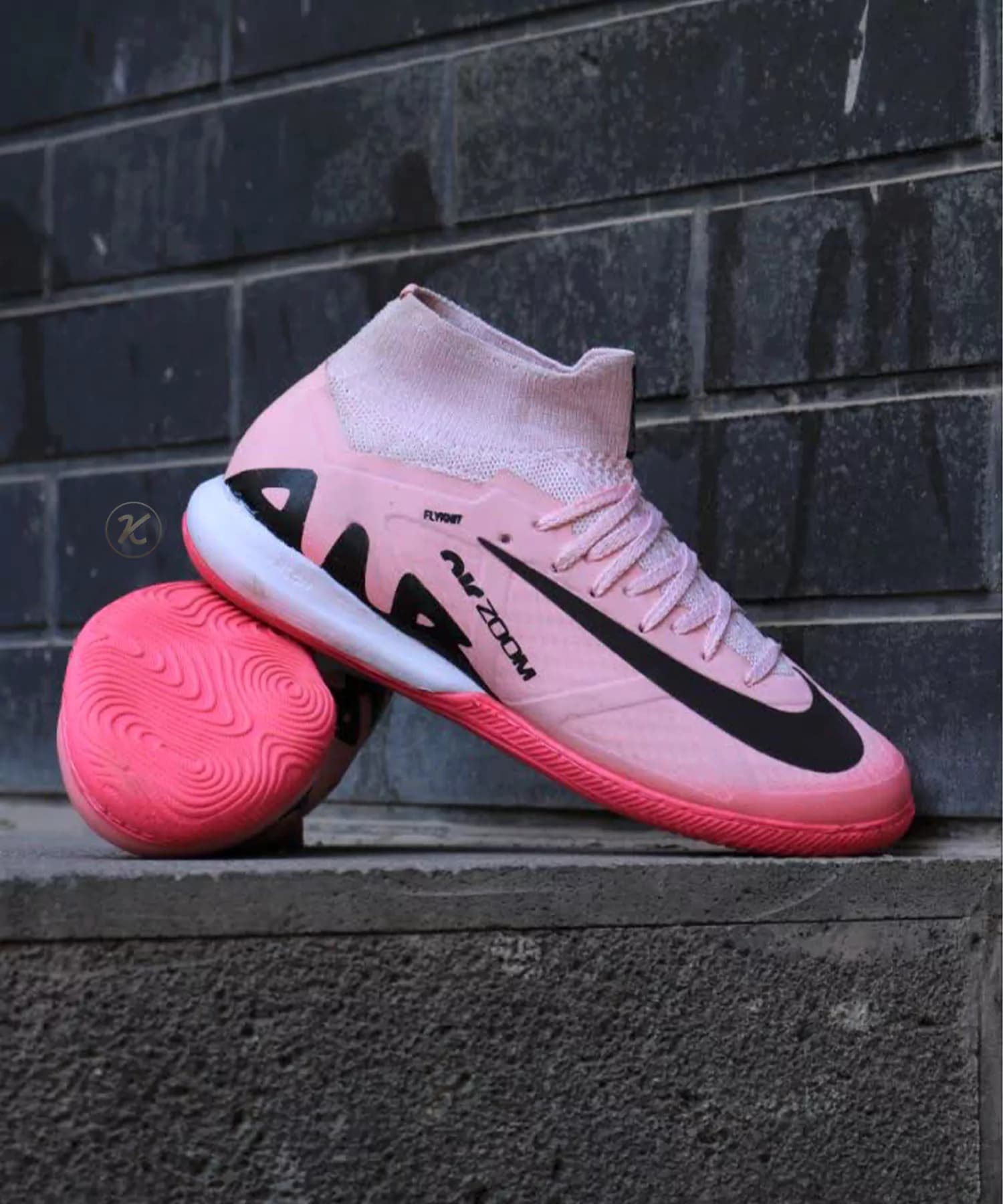 کفش سالنی نایک مرکورریال ایرزوم صورتی ساقدار Nike Airzoom — تصویر ۵
