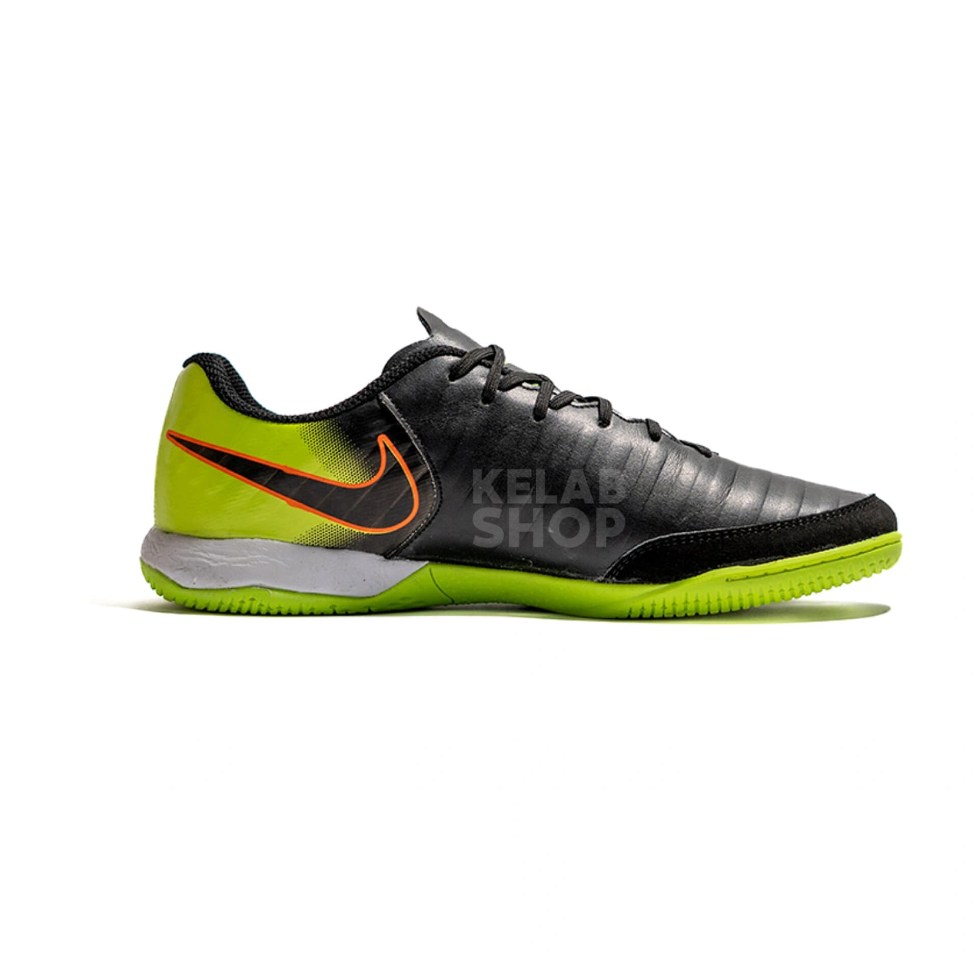 کفش سالنی تمپو ایکس مشکی سبز Nike Tiempo X — تصویر ۴