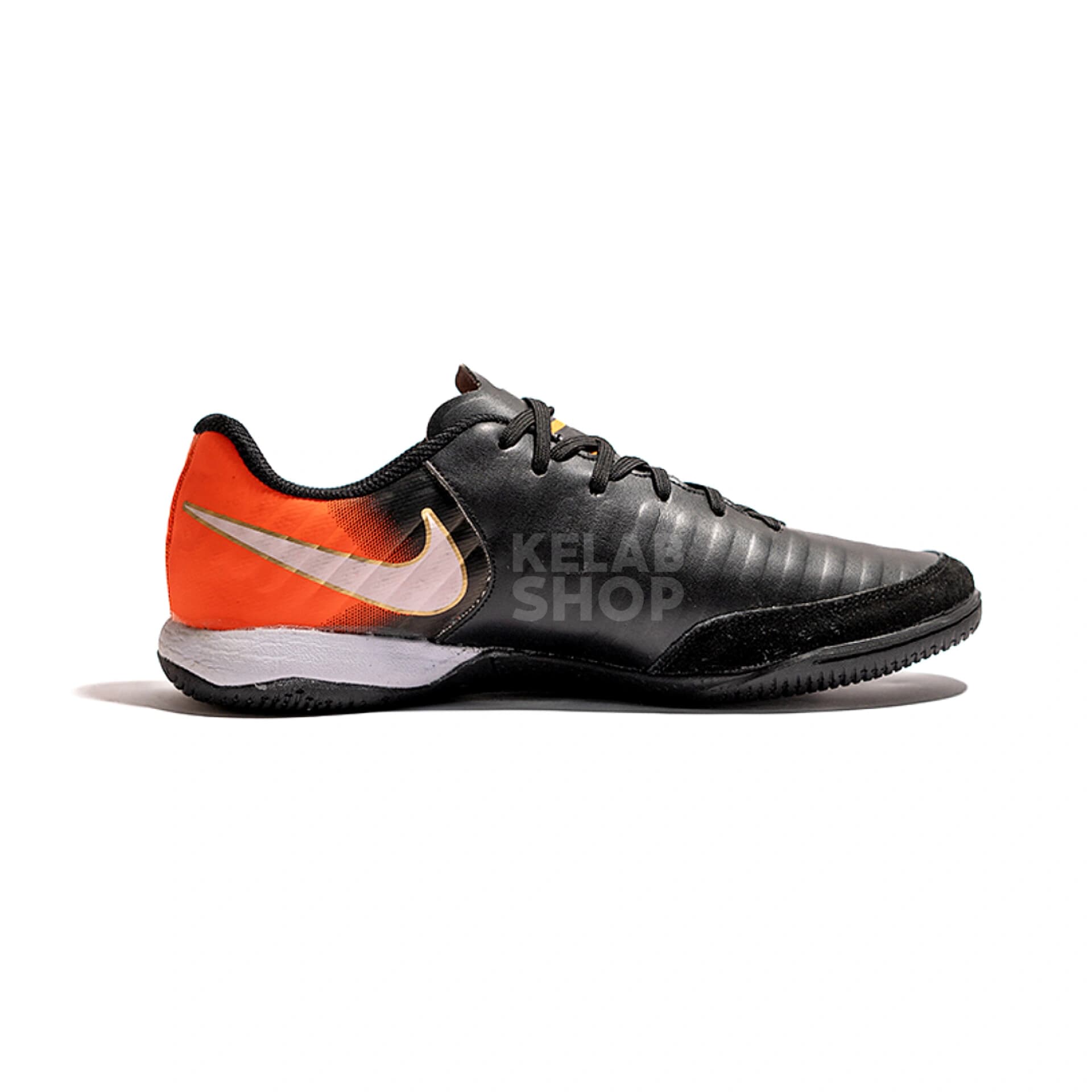 کفش سالنی تمپو ایکس مشکی نارنجی Nike Tiempo X — تصویر ۴