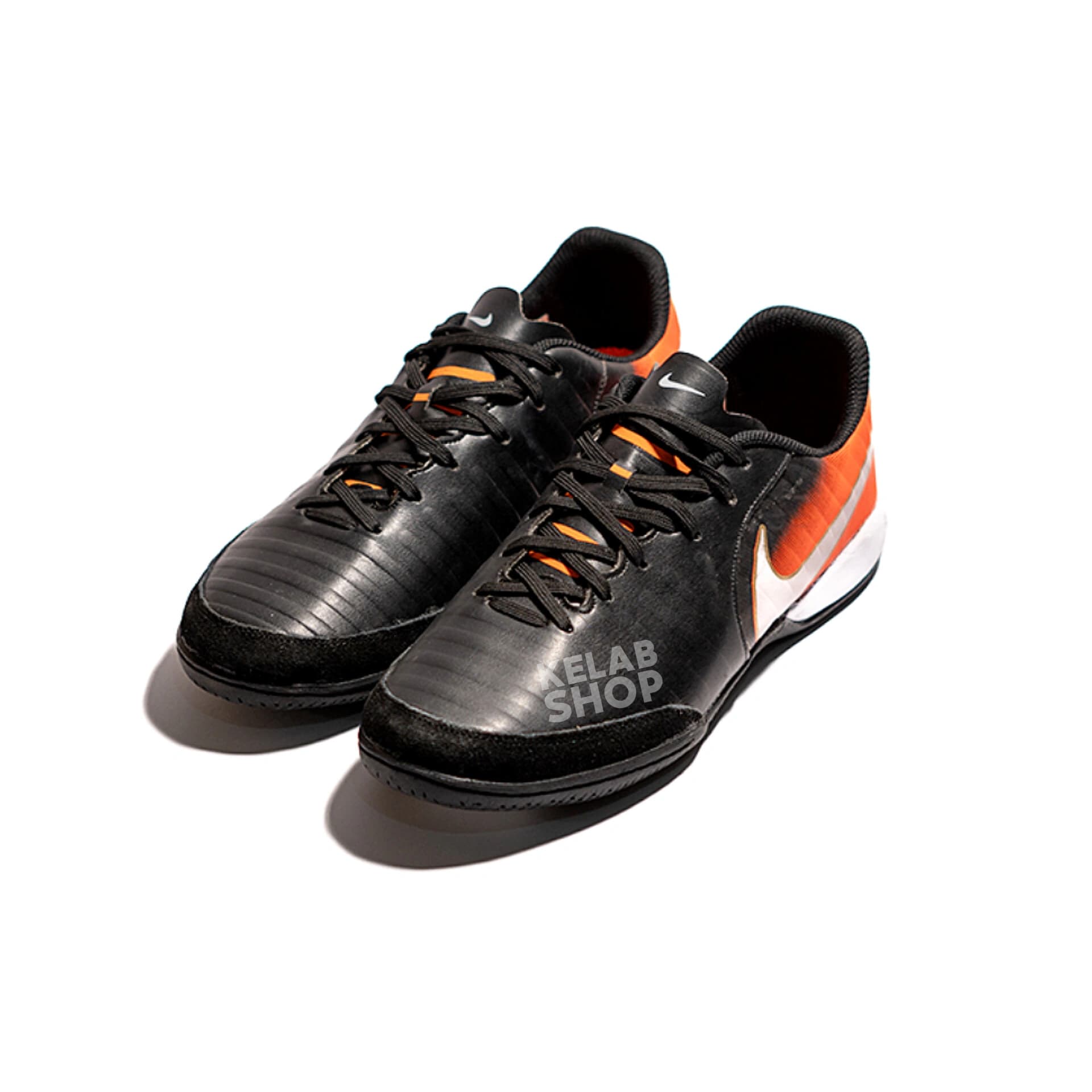 کفش سالنی تمپو ایکس مشکی نارنجی Nike Tiempo X — تصویر ۵