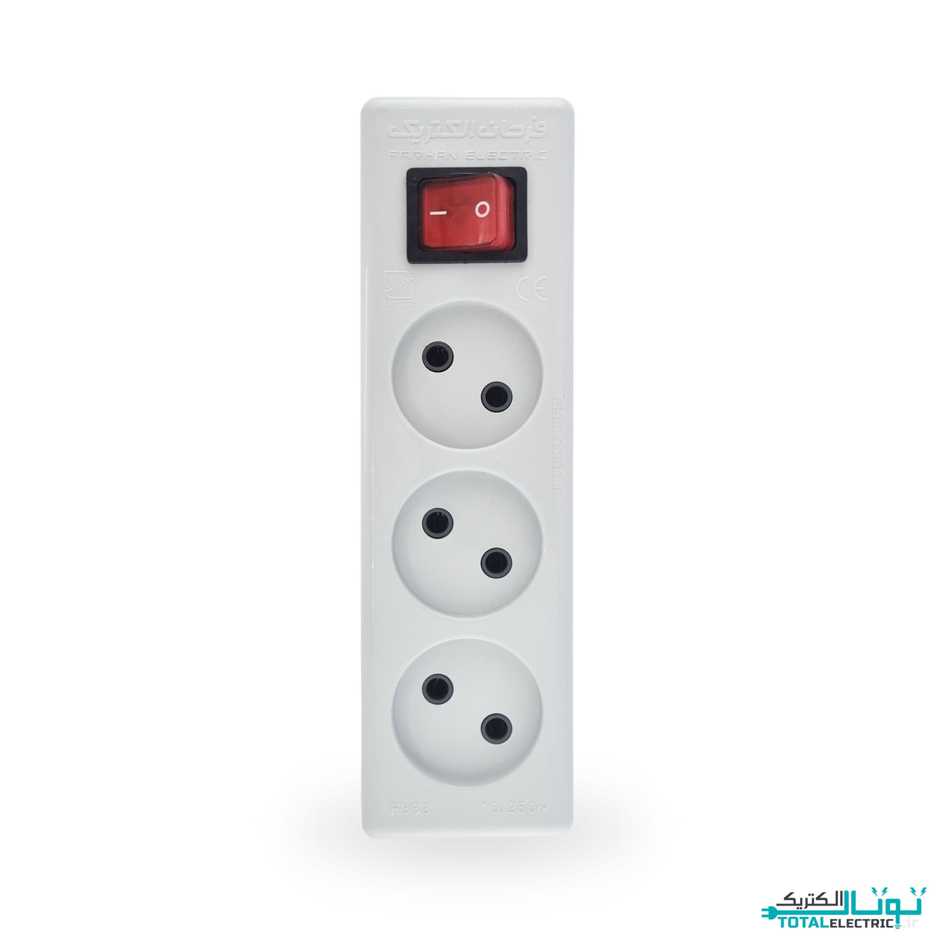 سه راهی بدون ارت و بدون کابل کلید دار فرحان الکتریک