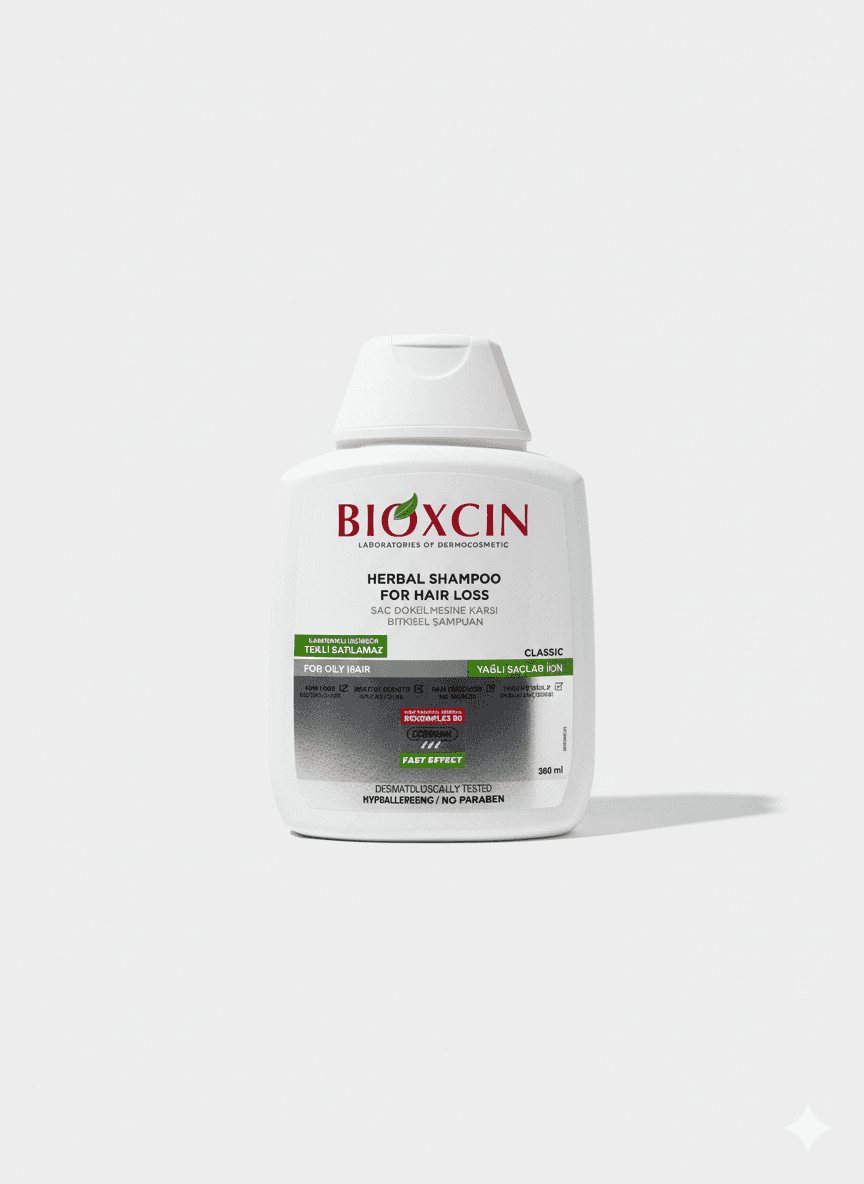 شامپو ضدریزش بیوکسین bioxcin کلاسیک موهای چرب حجم 300میل