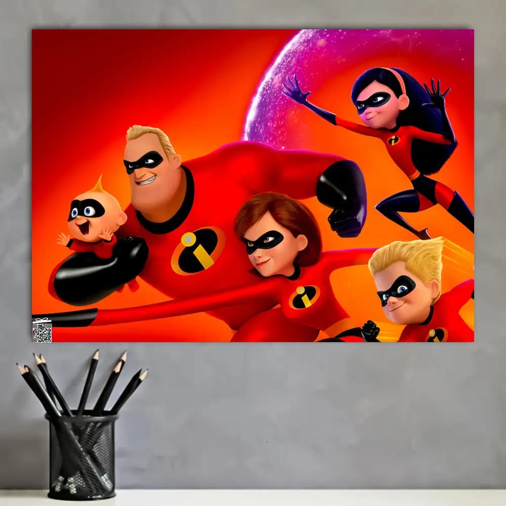 متال پوستر انیمیشن The Incredibles کد K097 — تصویر ۴