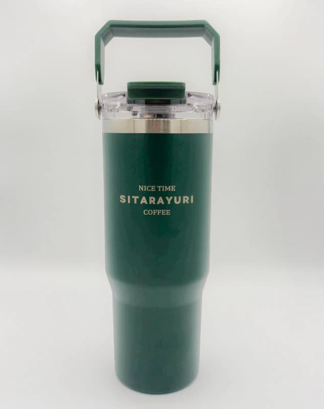 ماگ استیل دو جداره SITARAYURI حجم 900 میلیلیتر (سهحالته، نیدار، دستگیرهدار) — تصویر ۳