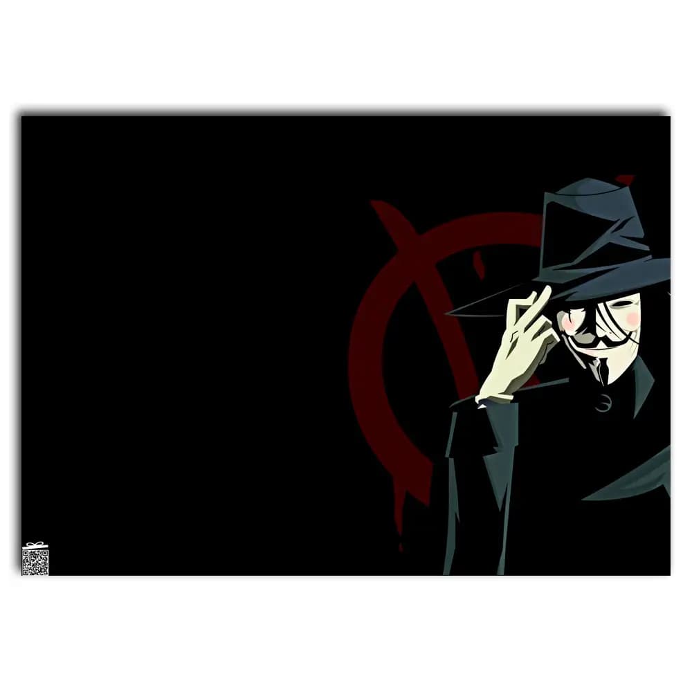 متال پوستر فیلم V For Vendetta کد M077 — تصویر ۲