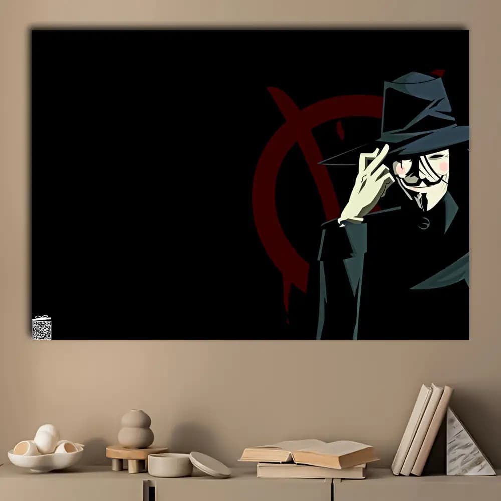 متال پوستر فیلم V For Vendetta کد M077 — تصویر ۳