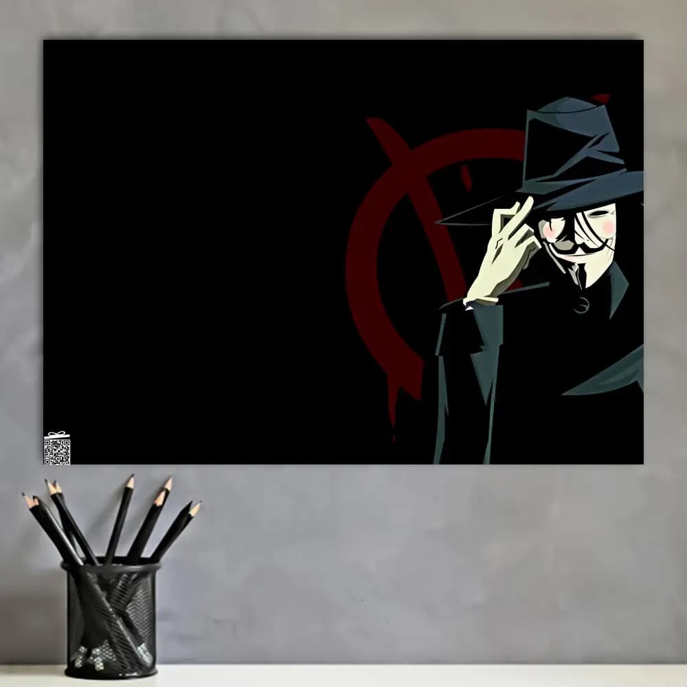 متال پوستر فیلم V For Vendetta کد M077 — تصویر ۴