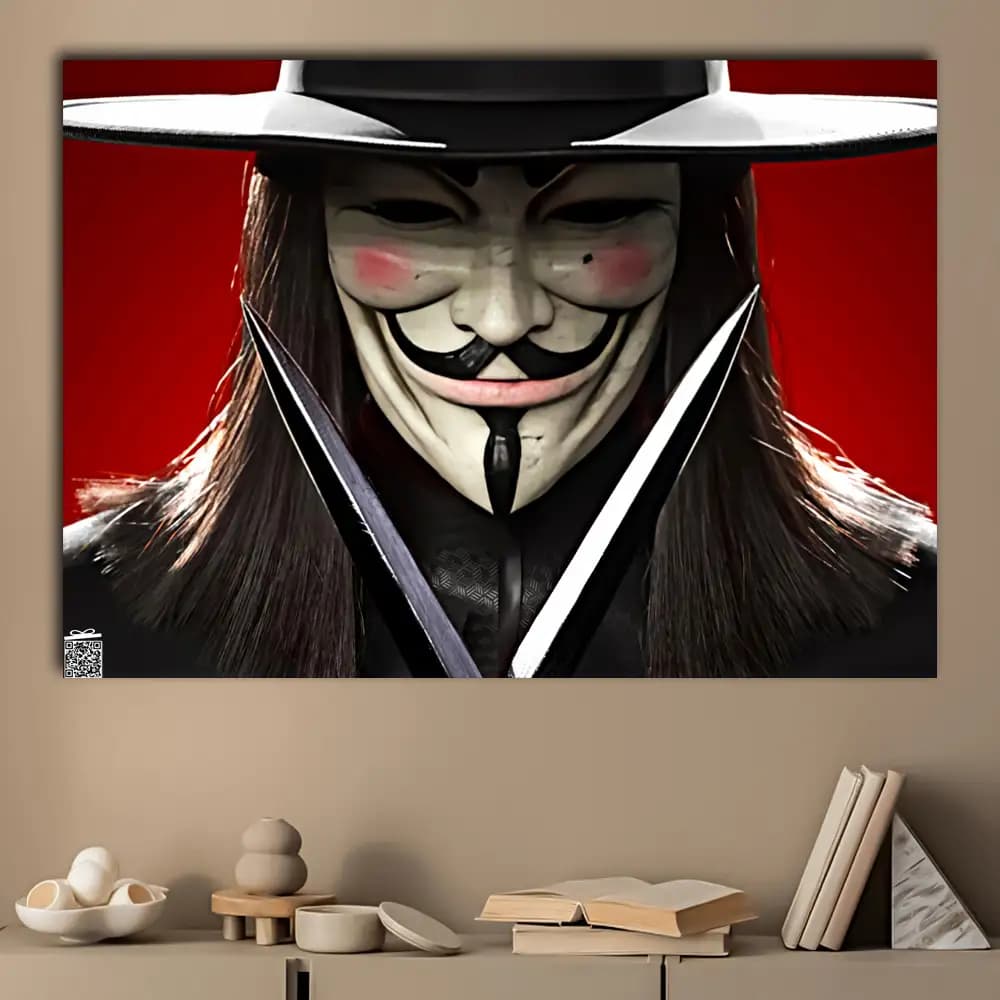 متال پوستر فیلم V For Vendetta کد M076 — تصویر ۳