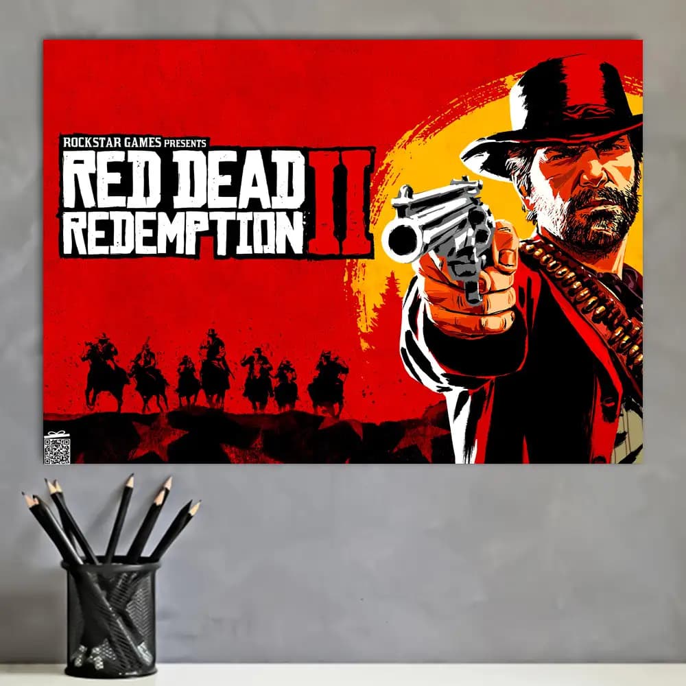 متال پوستر بازی Red Dead Redemption کد G027 — تصویر ۴