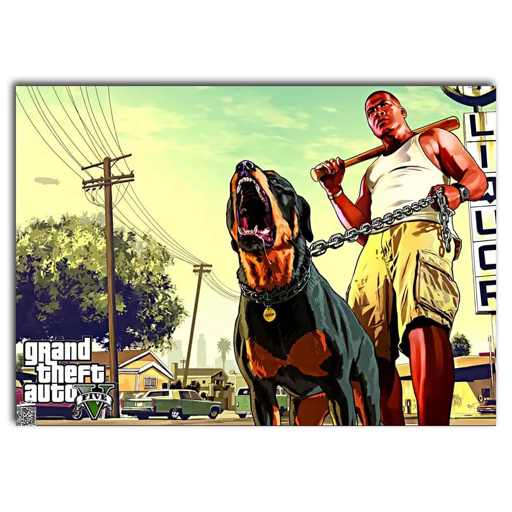 متال پوستر بازی Gta V کد G019