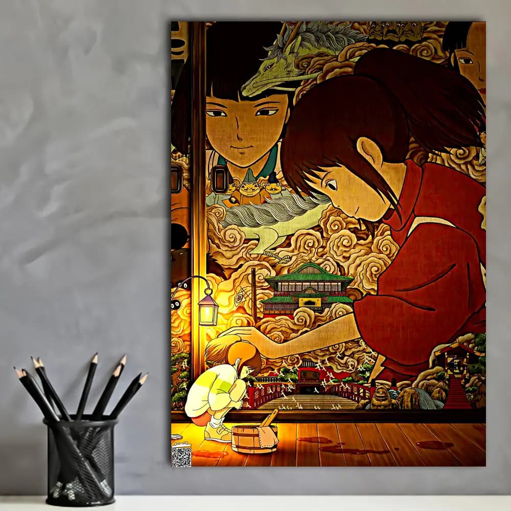 متال پوستر انیمه Spirited Away کد A168 — تصویر ۳
