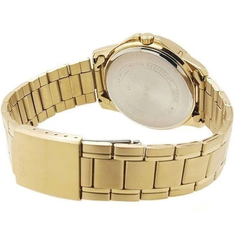 ساعت مردانه کاسیو CASIO MTP-V004G-1BUDF بند استیل طلایی — تصویر ۴