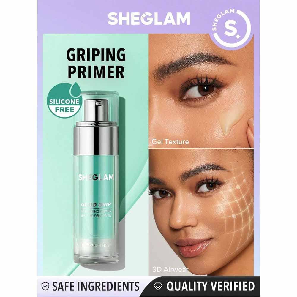 پرایمر آبرسان گود گریپ شیگلم (چسبندگی بالا + آبرسانی قوی) SHEGLAM Good Grip Hydrating Primer — تصویر ۵
