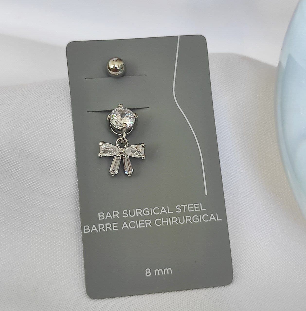 پیرسینگ ناف (Belly Rings) طرح پاپیون استیل درجه یک وارداتی کیفیت عالی — تصویر ۳