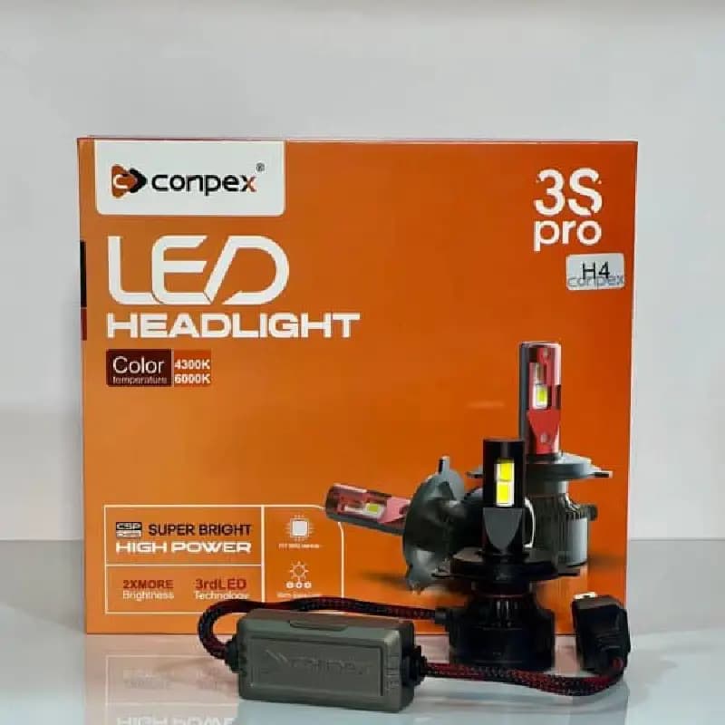 هدلایت کانپکس 3S PRO پایه H4 دو رنگ ۱۱۰۰۰ لومن