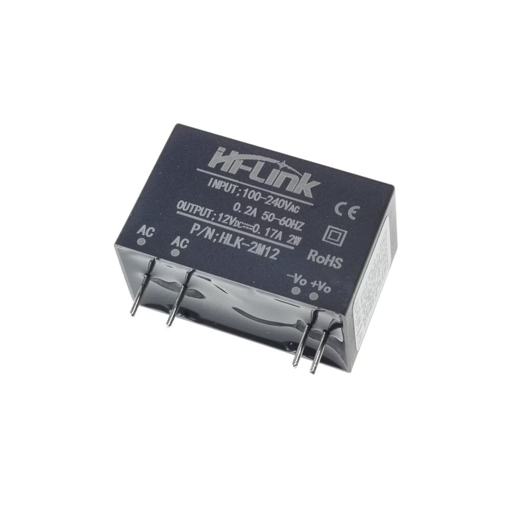 HLK-2M12 | مبدل 220 ولت AC به 12 ولت DC با حداکثر جریان 170 میلی آمپر