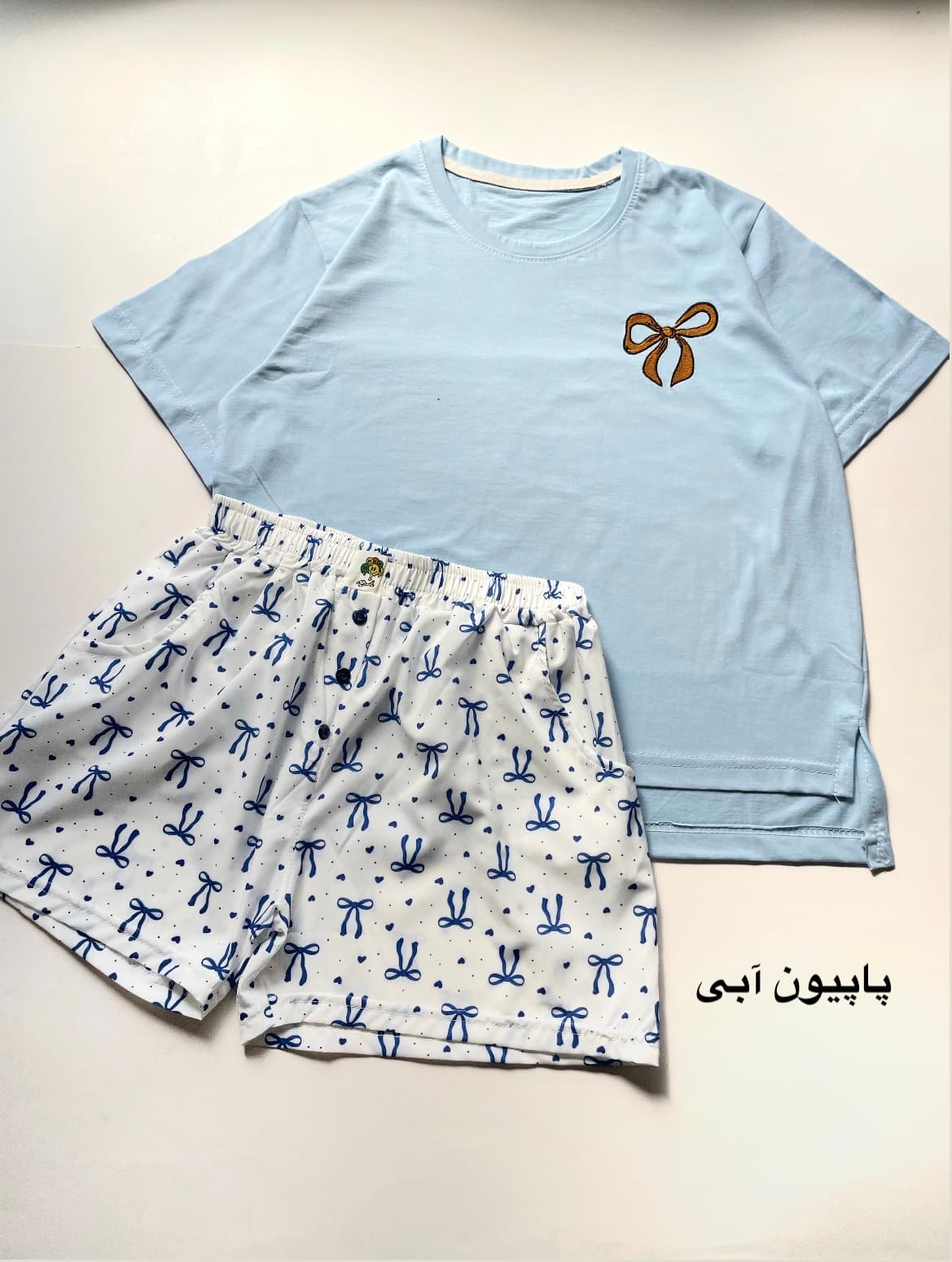 ست تیشرت و شلوارک میکس عروسکی