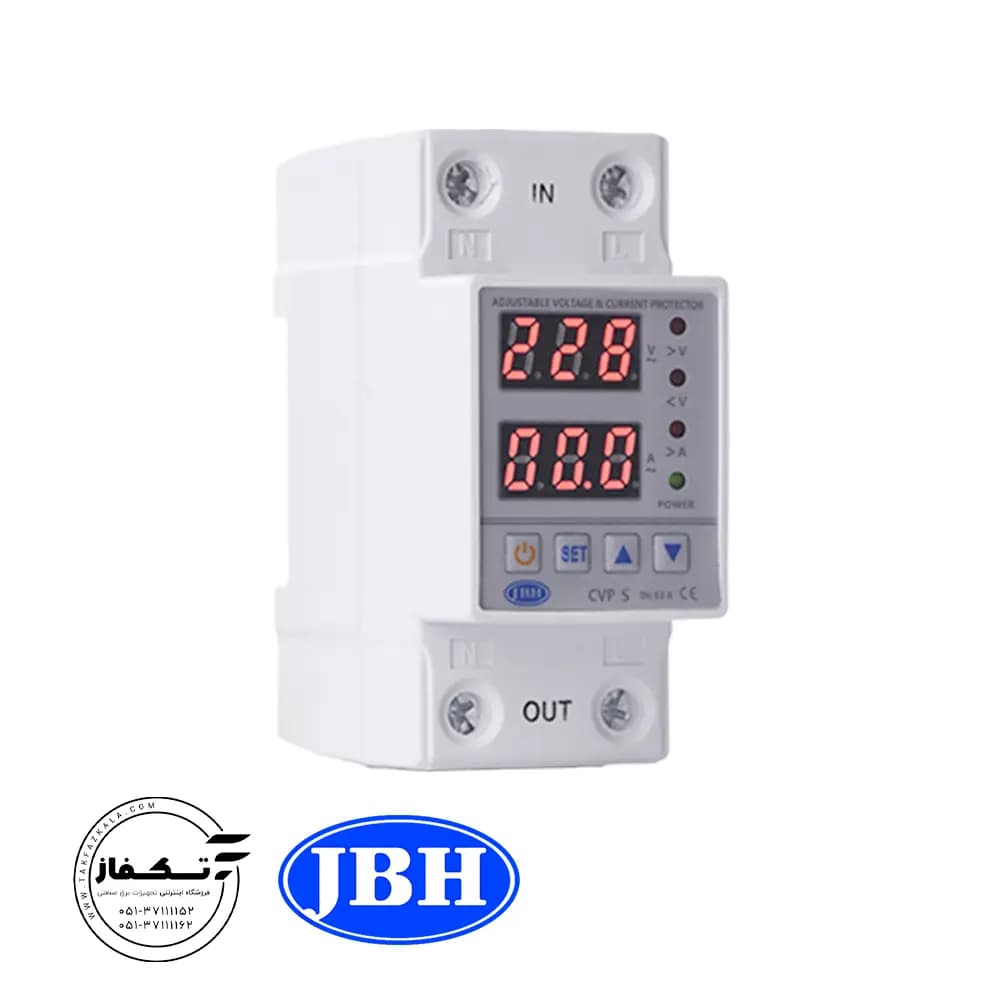 محافظ ولتاژ جریان تکفاز 80 آمپر JBH — تصویر ۳