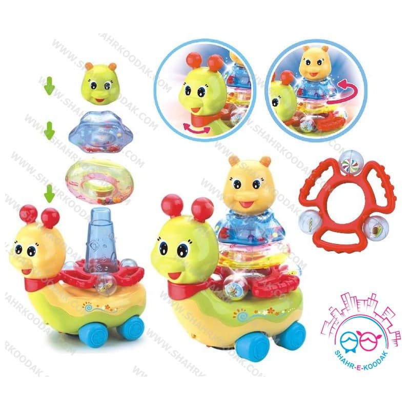 حلقه هوش حلزون هولي تويز 576 – Huile Toys Stacking & Flashing Snail — تصویر ۳