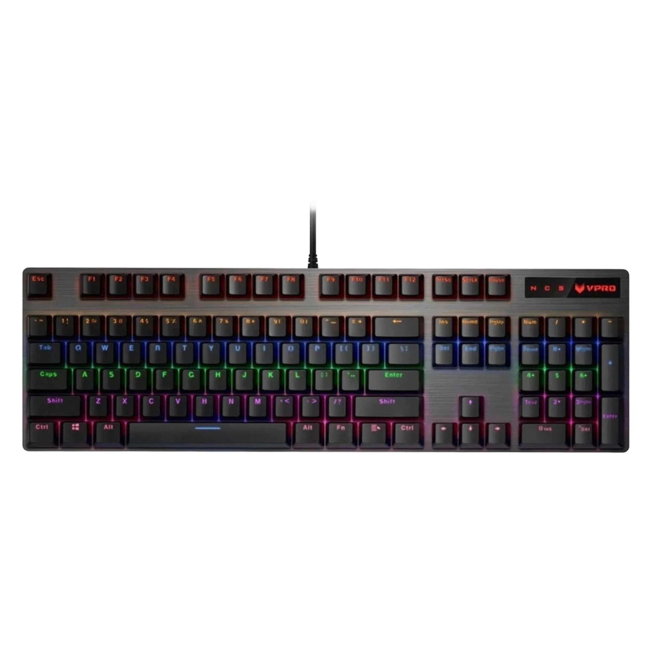 کیبورد گیمینگ مکانیکی رپو Rapoo V500PRO با سوییچ آبی و نورپردازی RGB | انتخاب حرفهای گیمرها