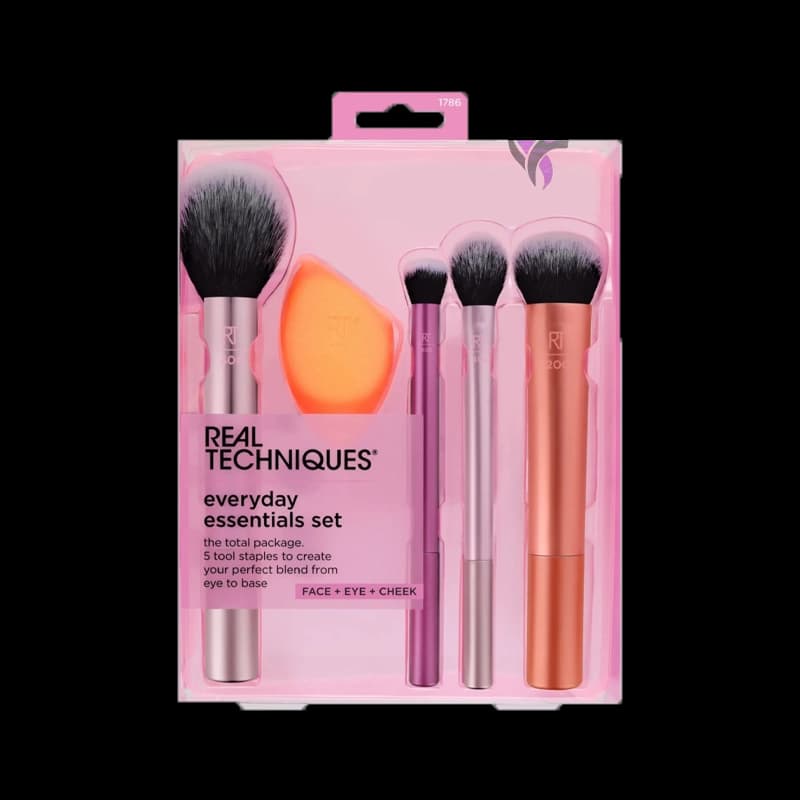 ست براش و پد آرایشی ریل تکنیکس Real Techniques مدل Everyday Essentials Prestige بسته 5 عددی (اصل) — تصویر ۲