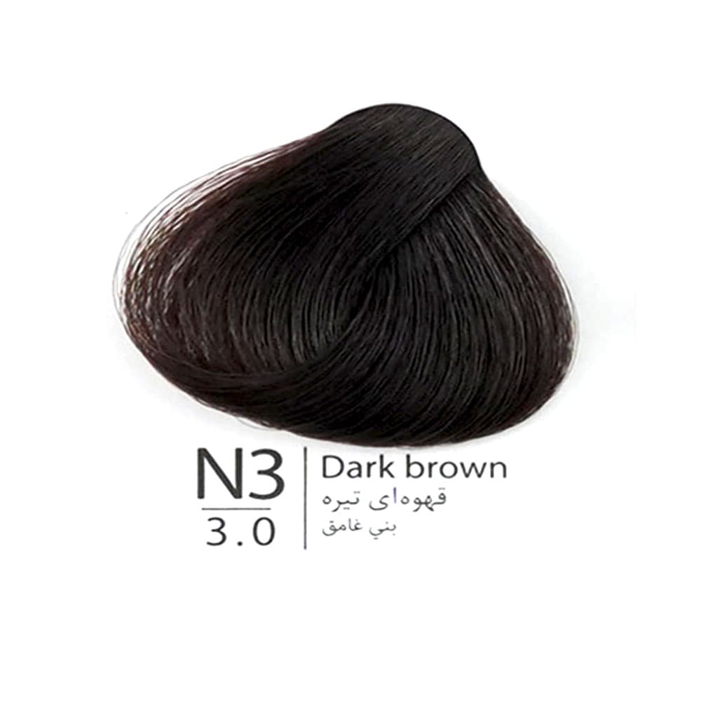 رنگ مو 100 میل بن سای 3.0 قهوه ای تیره BONSAI N3 DARK BROWN — تصویر ۳