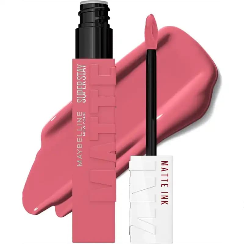 رژ لب مایع مات میبلین SuperStay رنگ 180 Revolutionary (ماندگاری بسیار بالا) Maybelline — تصویر ۳