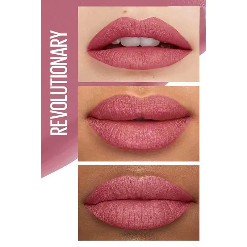 رژ لب مایع مات میبلین SuperStay رنگ 180 Revolutionary (ماندگاری بسیار بالا) Maybelline — تصویر ۲