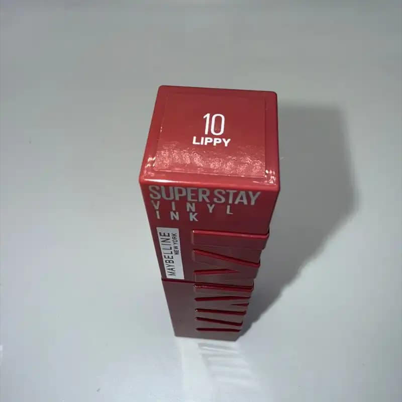 رژ لب مایع میبلین Super Stay Vinyl Ink رنگ 10 Lippy (اصل، آمریکا) — تصویر ۲