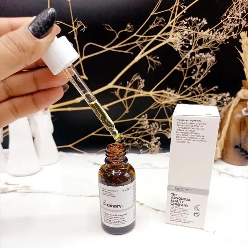 سرم رتینول 0.2% اوردینری (اصل) The Ordinary ؛ پایه روغن اسکوالان – ضد چروک و جوانساز پوست — تصویر ۳