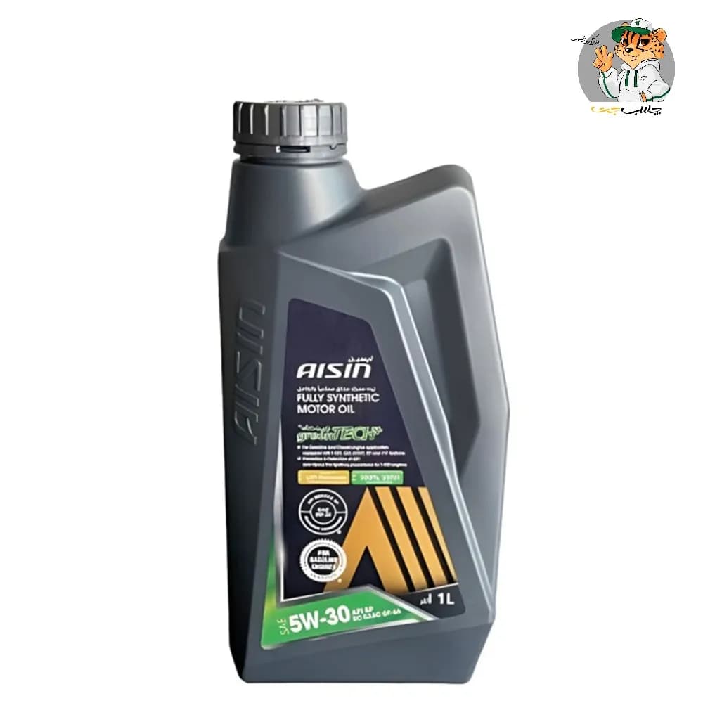روغن موتور آیسین AISIN 5W‑30 SN Plus فول سنتتیک یک لیتری