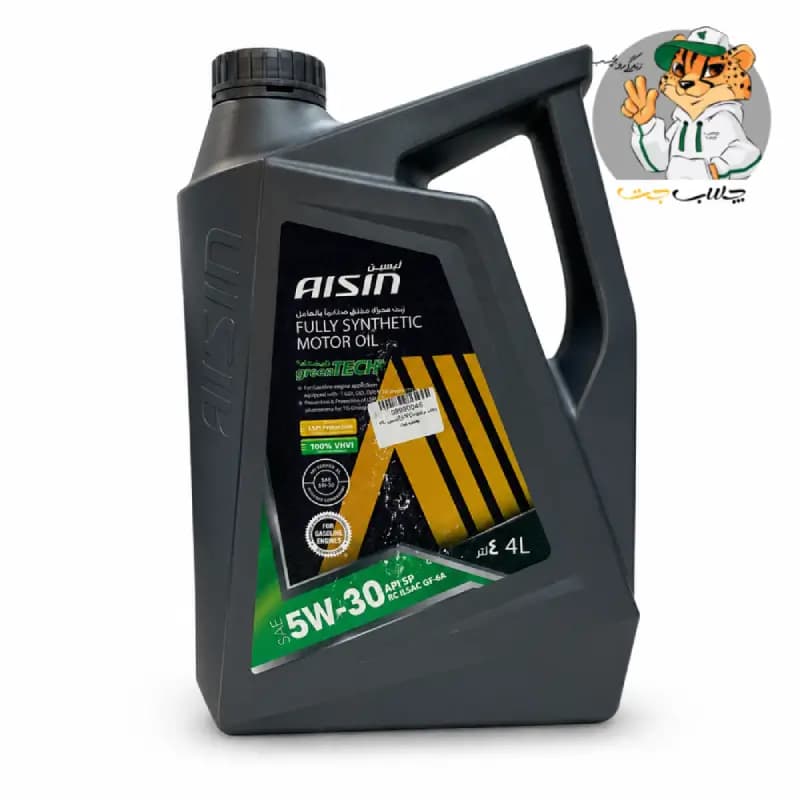 روغن موتور آیسین AISIN 5W‑30 Fully Synthetic چهار لیتری — تصویر ۲
