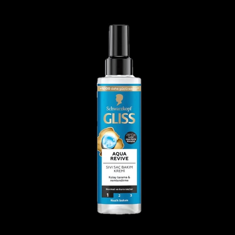 اسپری مو دو فاز گلیس Gliss Aqua Revive – آبرسانی عمیق و لطافت موهای خشک و نرمال