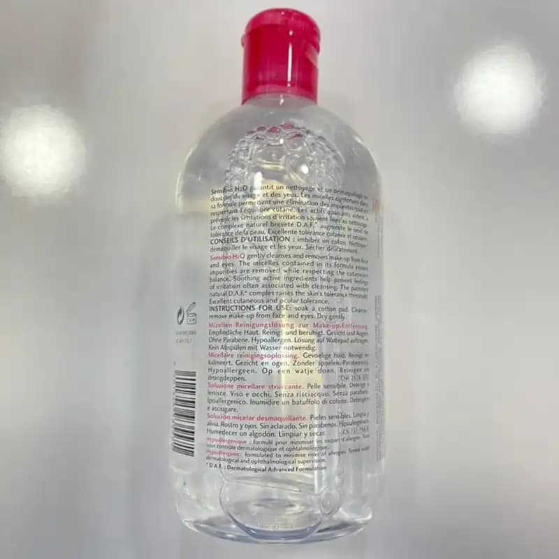 میسلار واتر پوست خشک و حساس Sensibio H₂O بایودرما Bioderma اصل — تصویر ۳