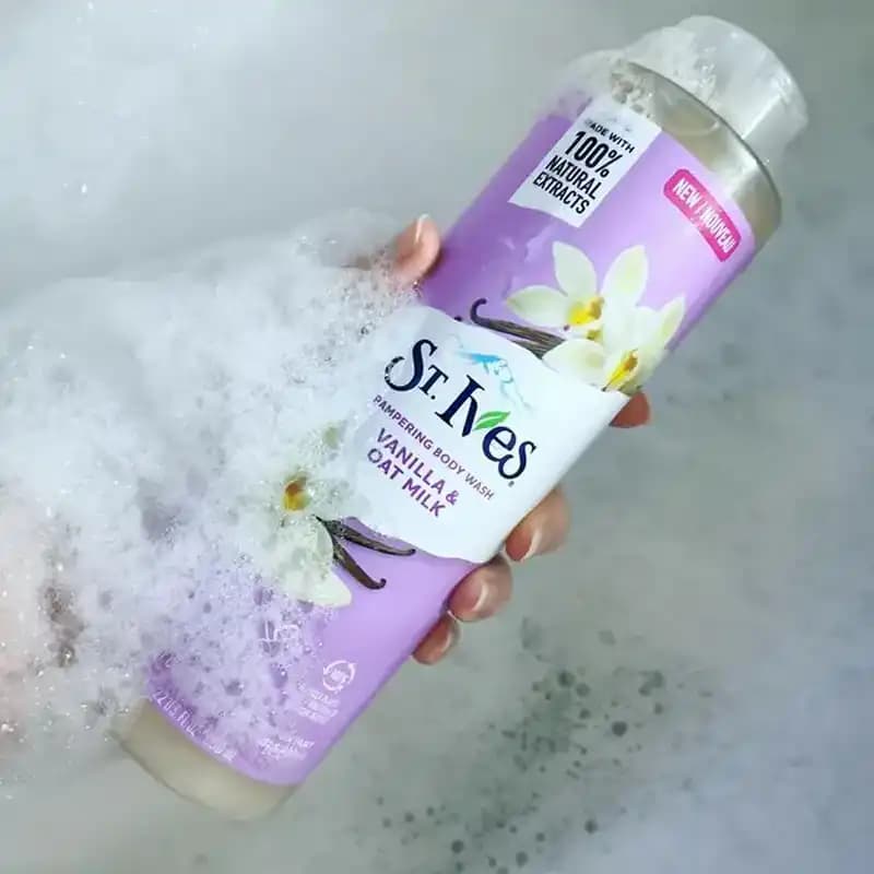 شامپو بدن سینت ایوز مدل وانیل و شیر جو دوسر St. Ives Vanilla & Oat Milk — تصویر ۵