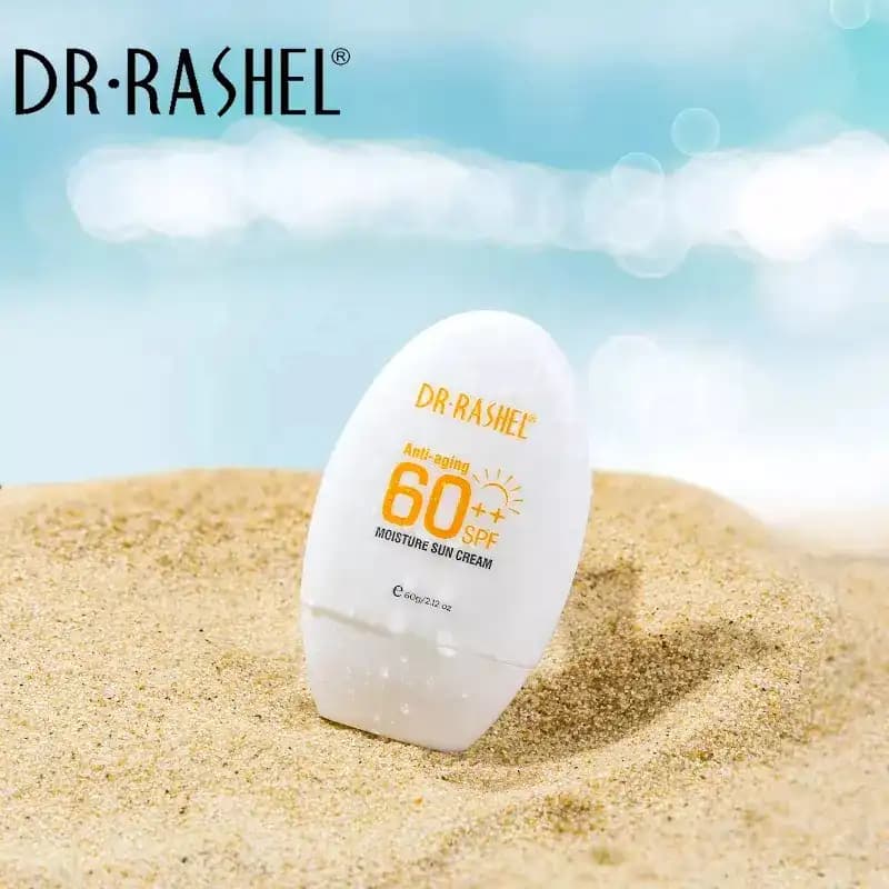 کرم ضد آفتاب SPF60 دکتر راشل مدل Anti-aging & Moisture ضدجوش و ضد پیری — تصویر ۳