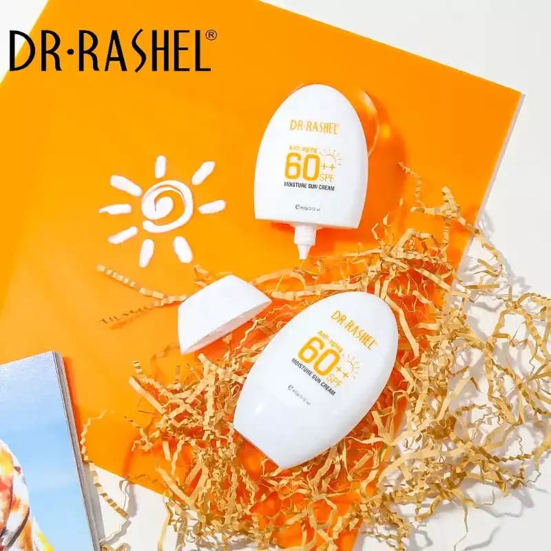 کرم ضد آفتاب SPF60 دکتر راشل مدل Anti-aging & Moisture ضدجوش و ضد پیری — تصویر ۲