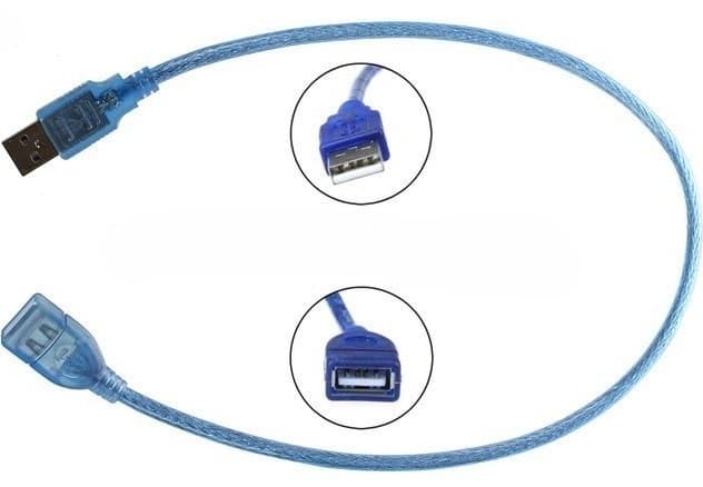 کابل افزایش USB0.2 شیلد دار به طول 30 سانتی متری