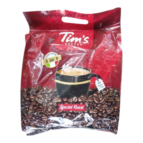 کافی میکس تیمز (Tims) بسته ۴۸ عددی | مدل اسپشال روست ۳ در ۱ 20 گرمی با طعم غلیظ و انرژیزا — تصویر ۳