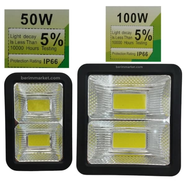 پروژکتور سیار 50 وات و 100 وات LED CAICAI ، سر باتری خور ماشین
