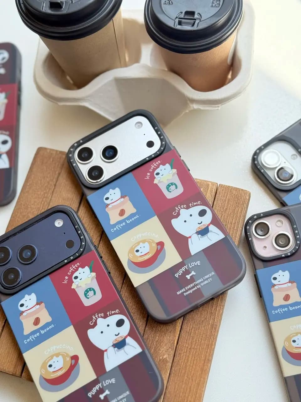 قاب آیفون Puppy Love Coffee — تصویر ۸