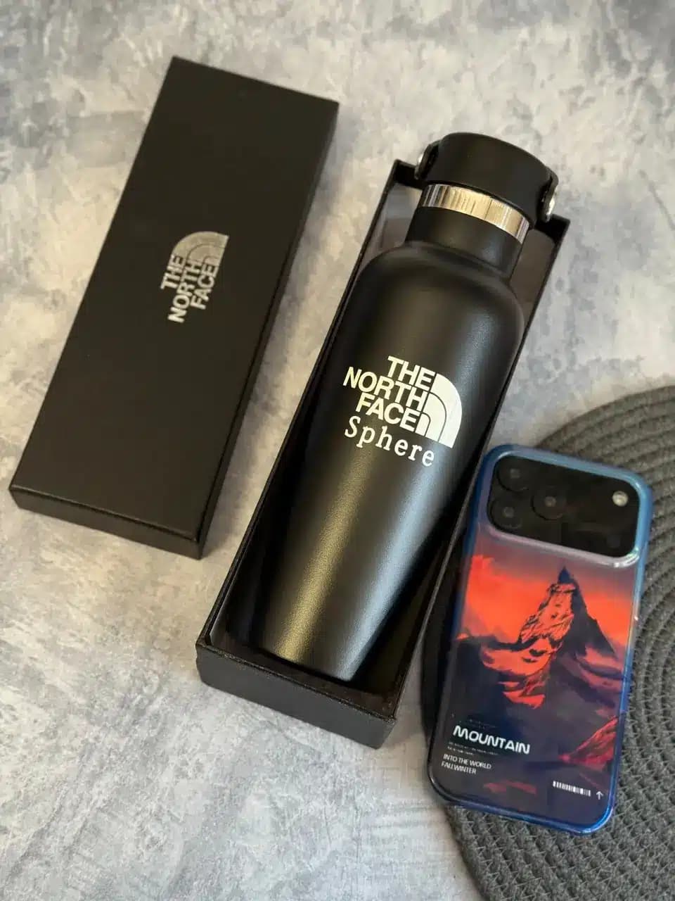 قمقمه ورزشی Hydro Flask Sphere The North Face (سرد و گرم) (کدa0313) — تصویر ۵