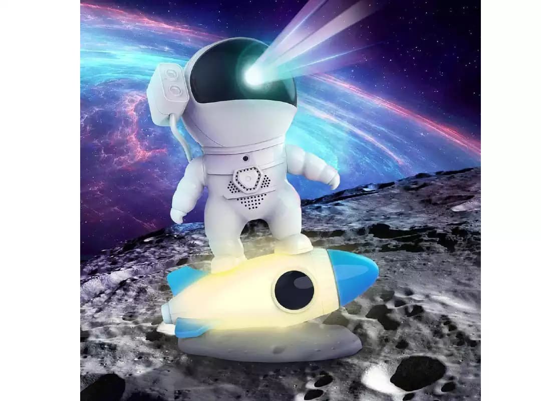 چراغ خواب کهکشانی اسپیکردار مدل فضانورد ROCKET ASTRONAUT — تصویر ۳