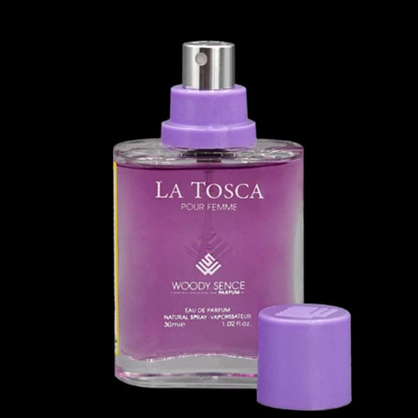 عطر جیبی زنانه وودی سنس مدل لاتوسکا LA TOSCA حجم 30 میلی لیتر — تصویر ۳