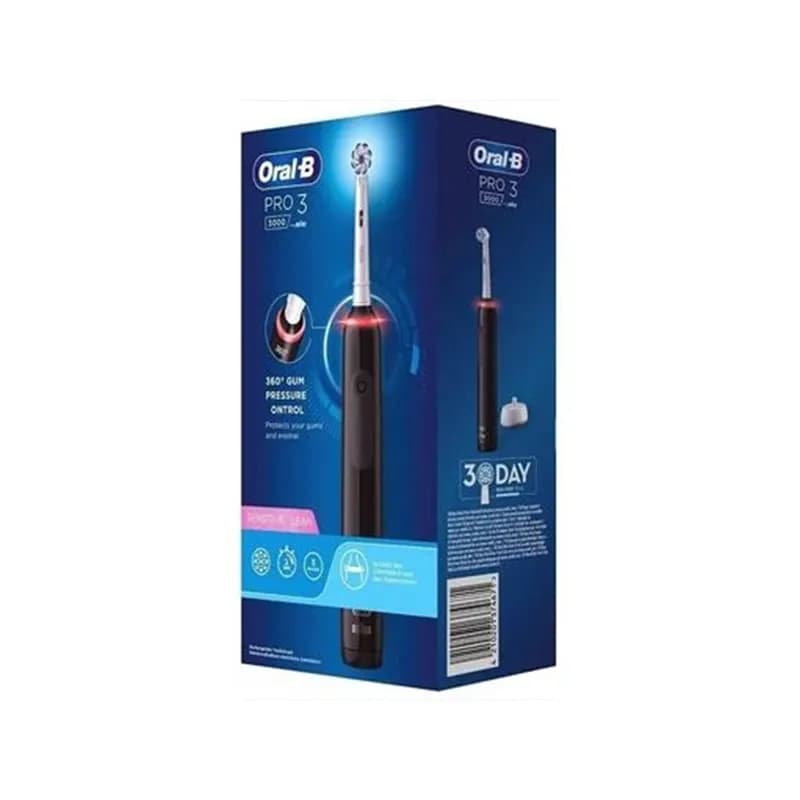 مسواک برقی اورال بی مدل Pro3 3000 مشکی — تصویر ۲