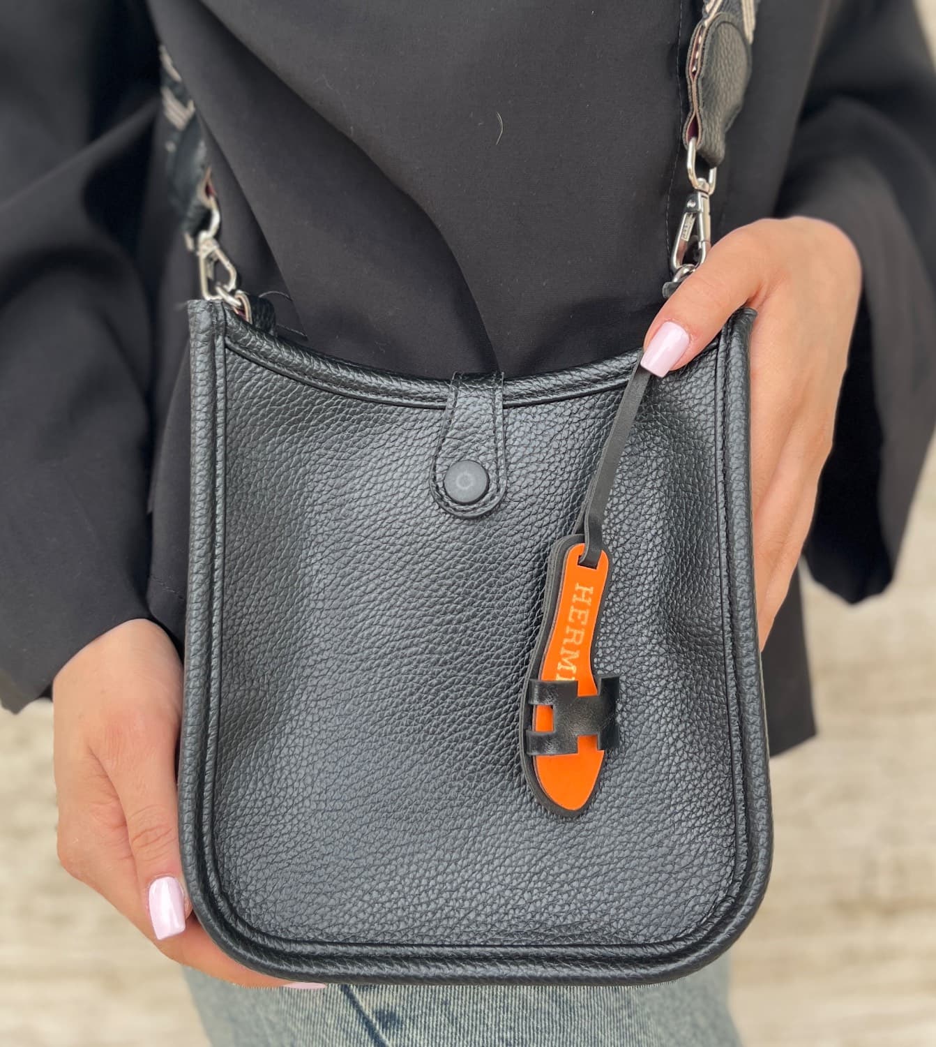 کیف هرمس دوشی چرم