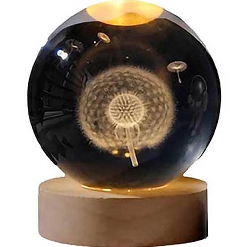 گوی شب خواب گوی کریستالی قاصدک سایز6 — تصویر ۳