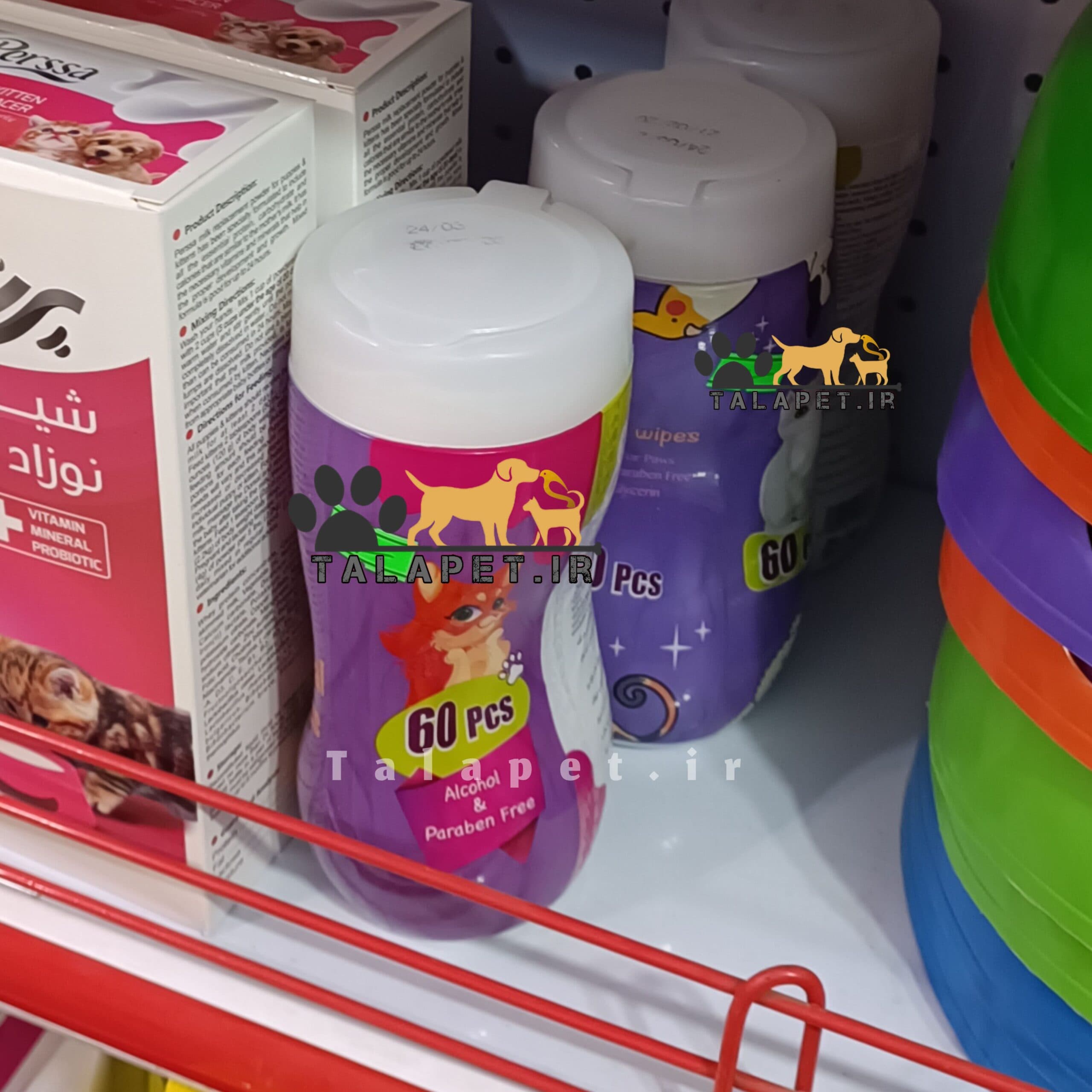 دستمال مرطوب بدن حیوانات خانگی (۶۰ عددی) ژاسی — تصویر ۳