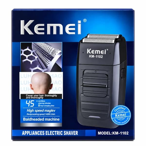 ماشین اصلاح و شیور برقی سر و صورت کیمی مدل KM-1102 — تصویر ۲