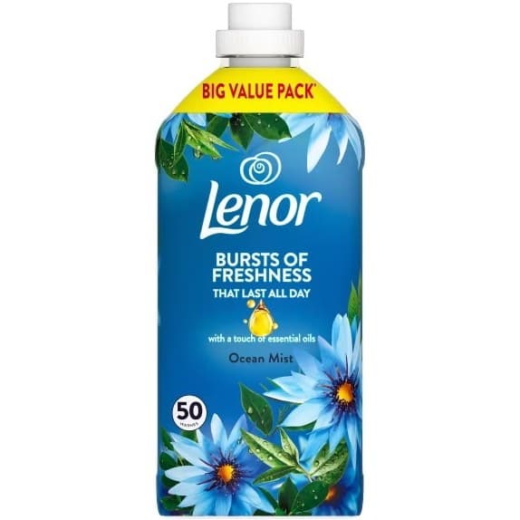 نرم کننده لباس لنور مدل Bursts of Freshness رایحه Ocean Mist